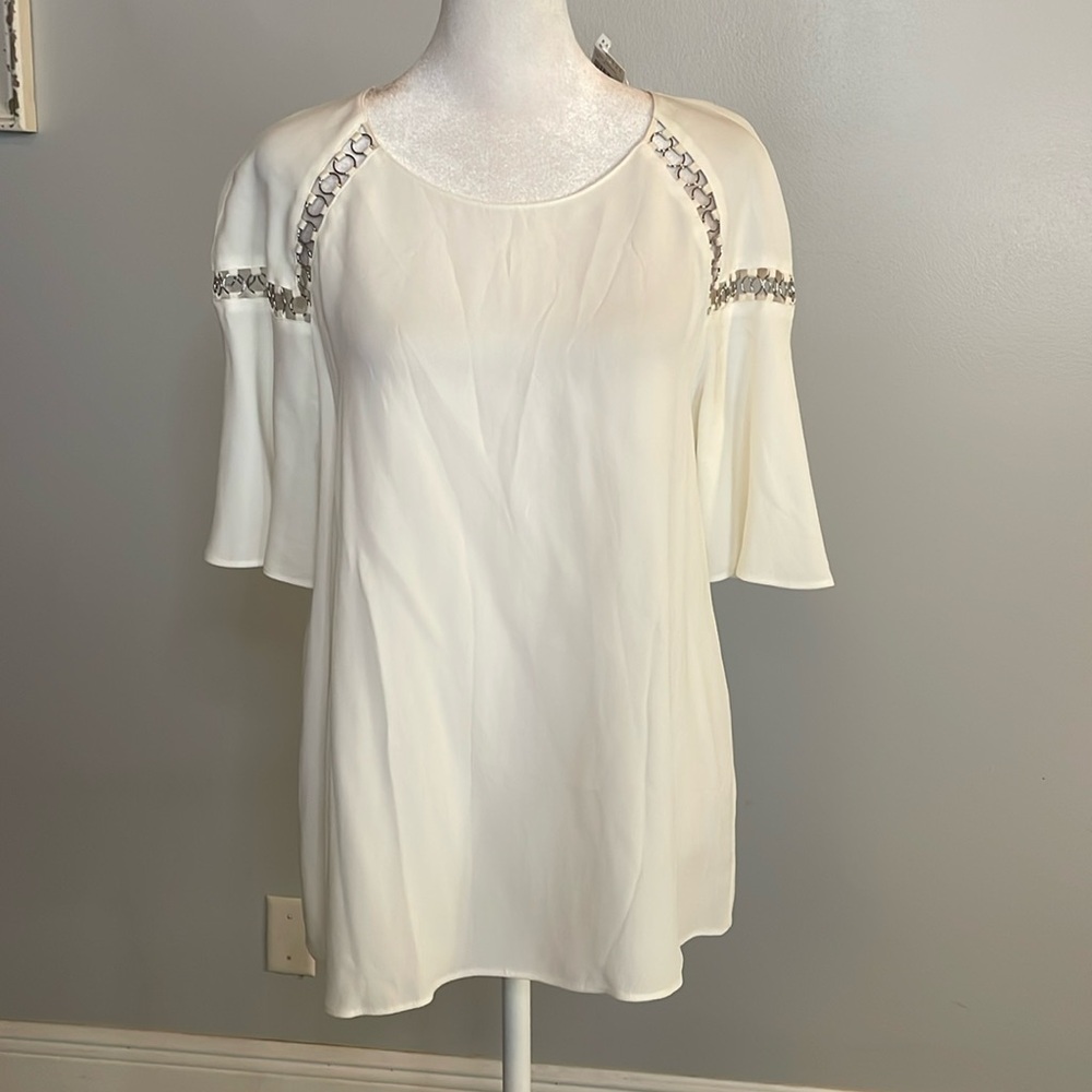 [A.L.C] “Eggshell” Chain Blouse - Size 8 NWT